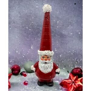 Classic Santa Gnomes Resin Figurine 6" Tall Red Pointy Hat
